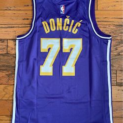 $60 2025 New Purple Los Angeles Lakers Luka Doncic Basketball Jersey