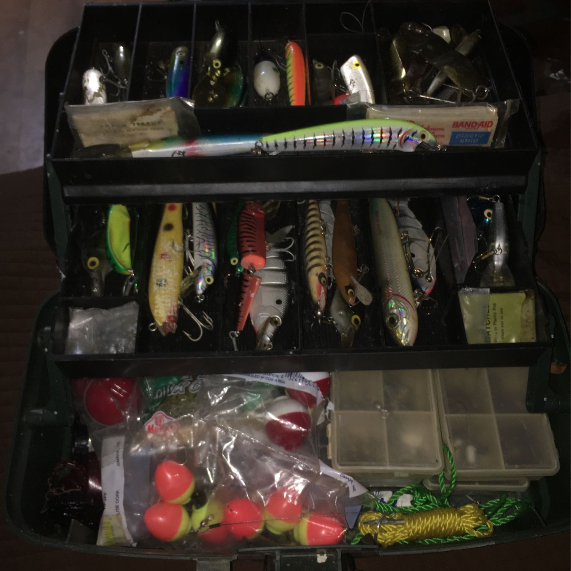 Fishing Tackle Box W/ Vintage Lures