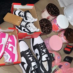 Brand new Nikes 🐼❤️‍🔥 6c pink , 5c black & 8 women
