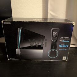 Rare Black Nintendo Wii In Box!