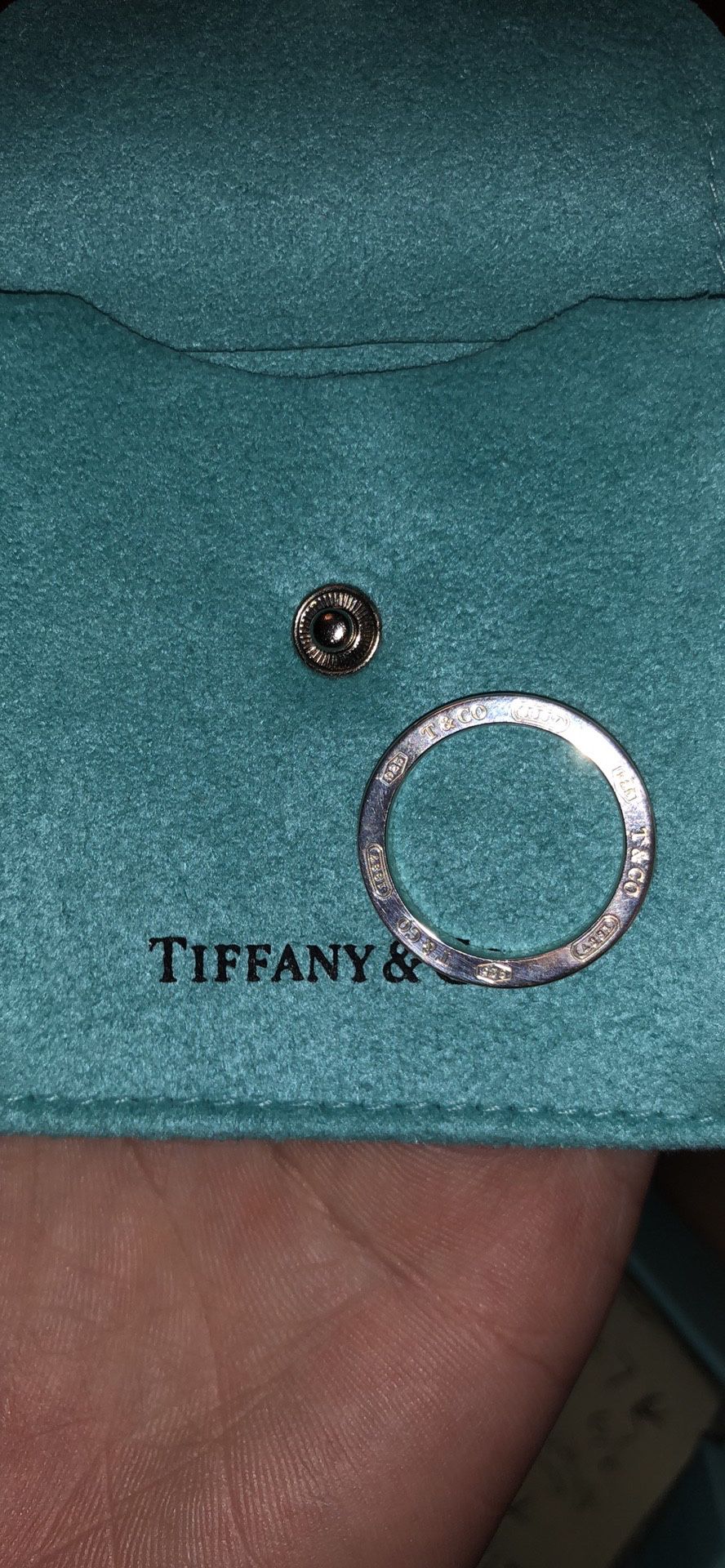 Tiffany & Co. Silver and Diamond Ring