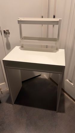 Small white desk