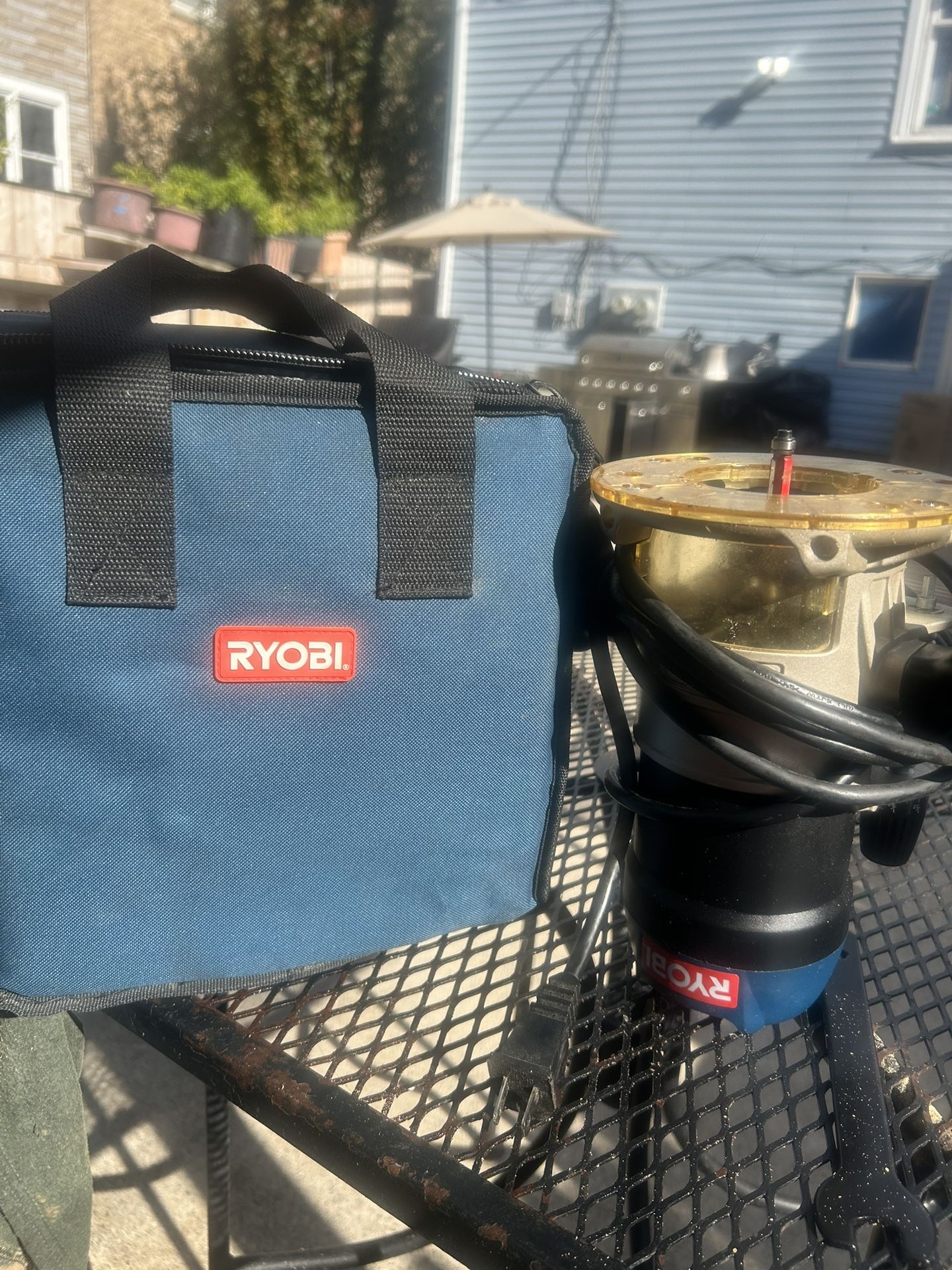 The product in the image is a Ryobi R163 Fixed Base Router. It has an 8.5 Amp, 1-1/2 peak horsepower motor. 