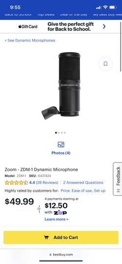 Zoom - ZDM-1 Dynamic Microphone 