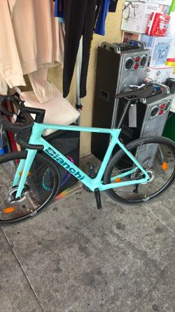 Sz 57 Bianchi Sprint 105 Di2 Disc - Sx CK16-Black Full Glossy