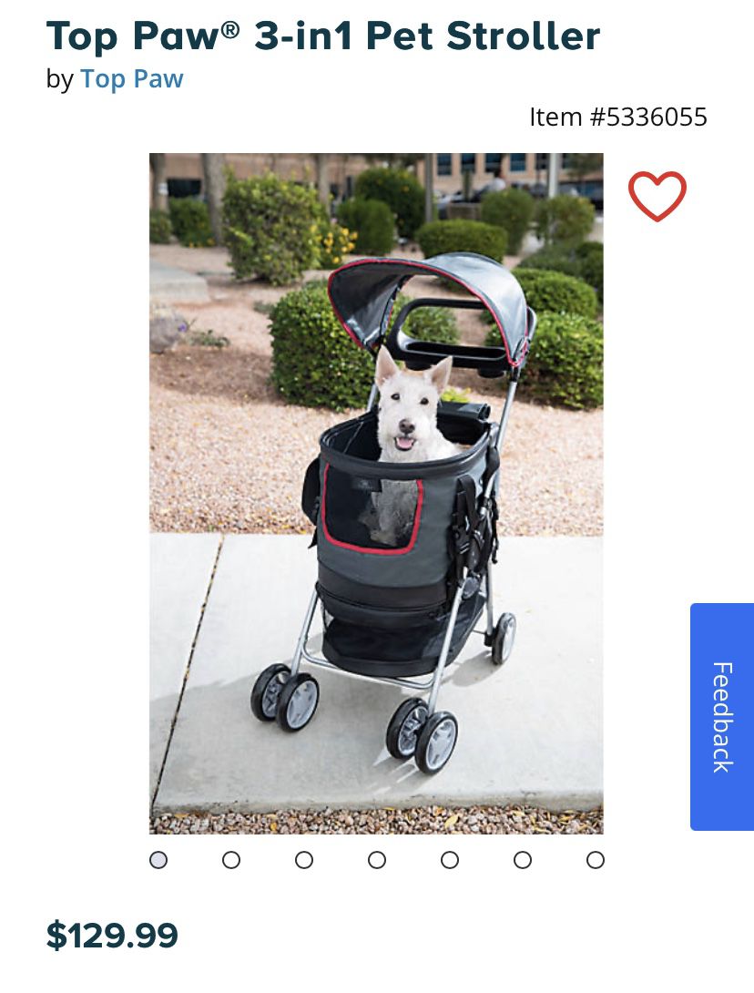 Top Paw 3-in-1 Pet Stroller