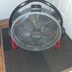 Patton PAB06 20 inch Portable Floor High Velocity Fan,Black and red
