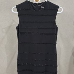 Laundry by Shelli Segal black dress with beads design