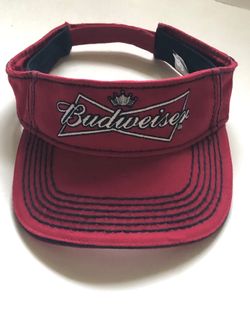 Budweiser 100%Cotton 6 Rows Stitching Embroidered bow-tie Visor