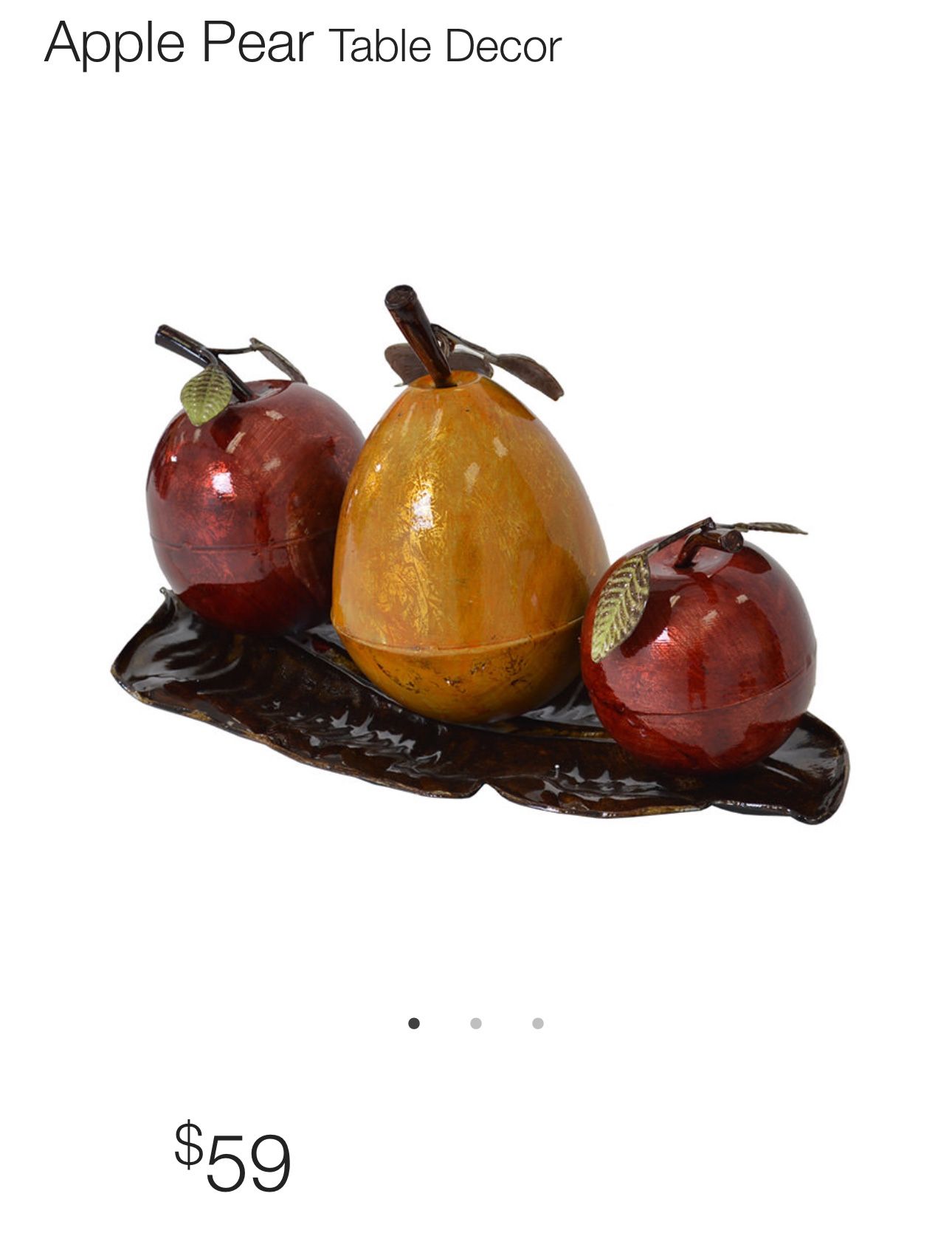 Apple, Pear Table Decor