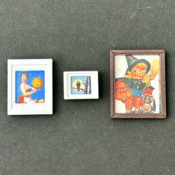 š Cute handmade mushroom mini miniature framed artwork