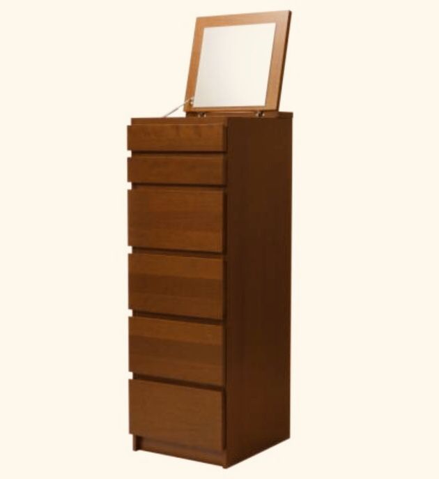 Malm 6-Drawer Chest W/Mirror