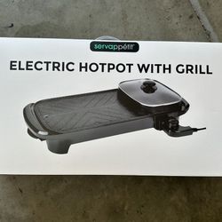 Electric Hotpot With Grill NEW