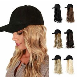 Baseball Cap With Hair Extension 