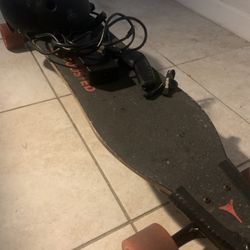 Bamboo Electric Skate Board + Accessories 
