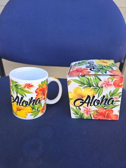 Aloha Ceramic Coffee Mug with Box