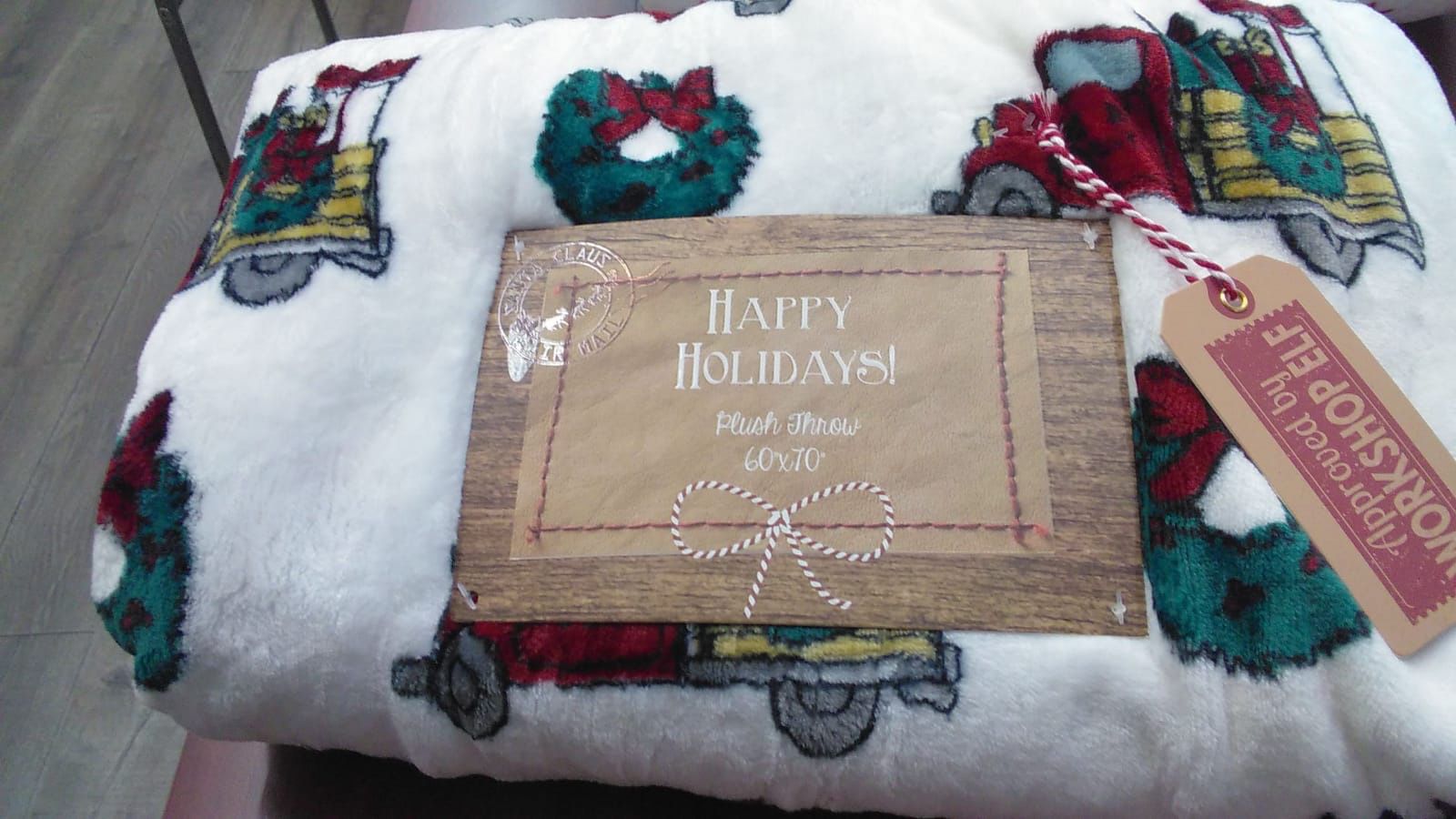 Christmas throw blanket