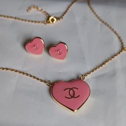 Fashion Heart Necklace Set
