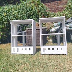 Set white tables