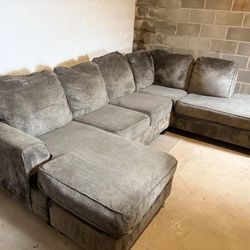 Grey Two Piece Sectional 