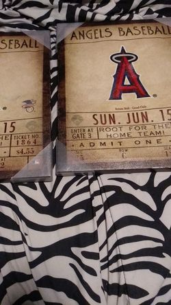 Angel's baseball picture frame