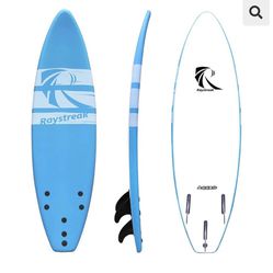 New Raystreak AGGRO 6’0″ Beginners Softtop Shortboard Surfboard