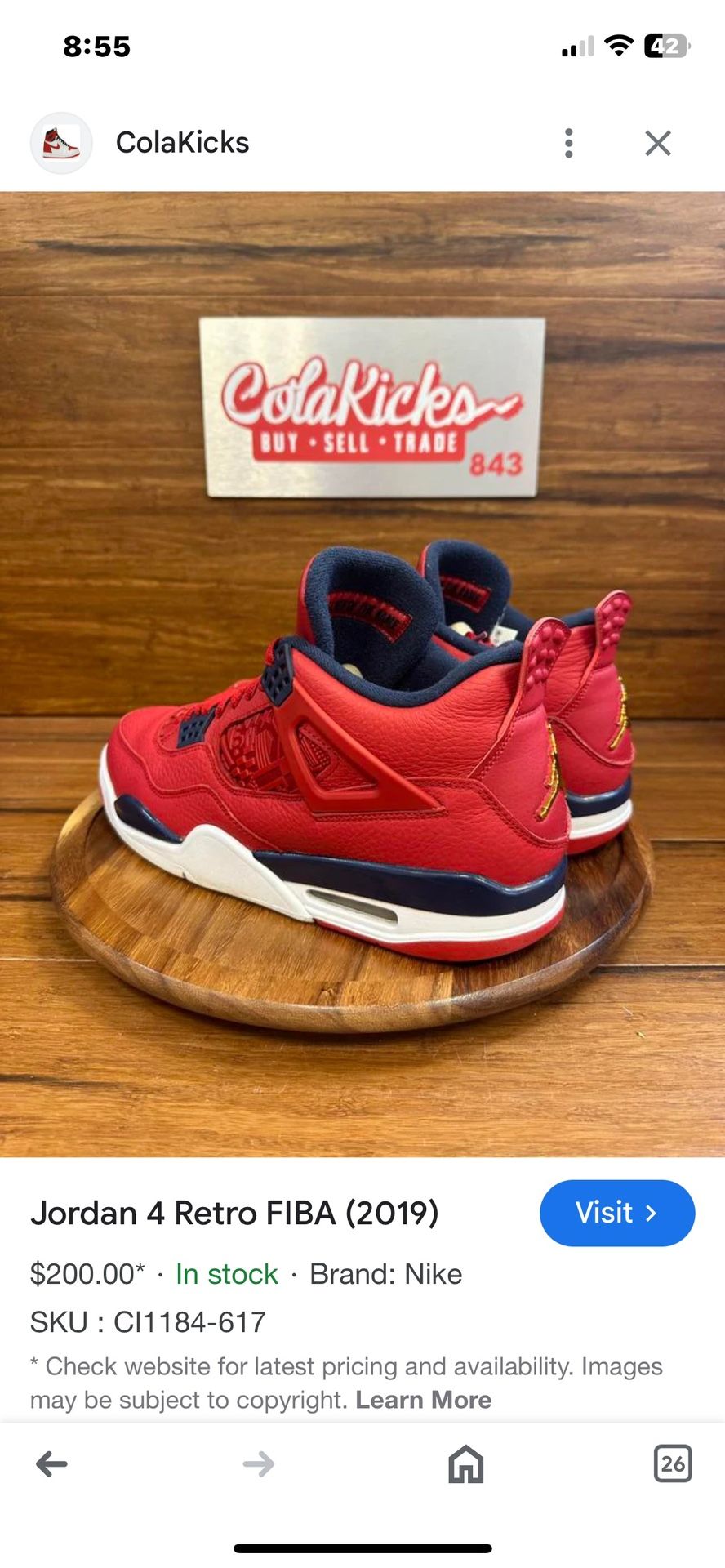 Nike Jordan 4 Retro Best Offer