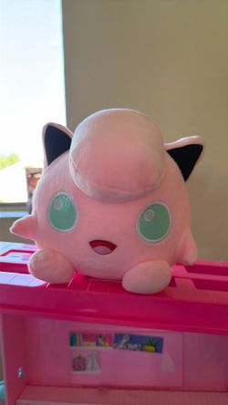Pink jiggly plush