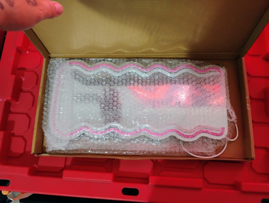 Pink Light Up Mirror