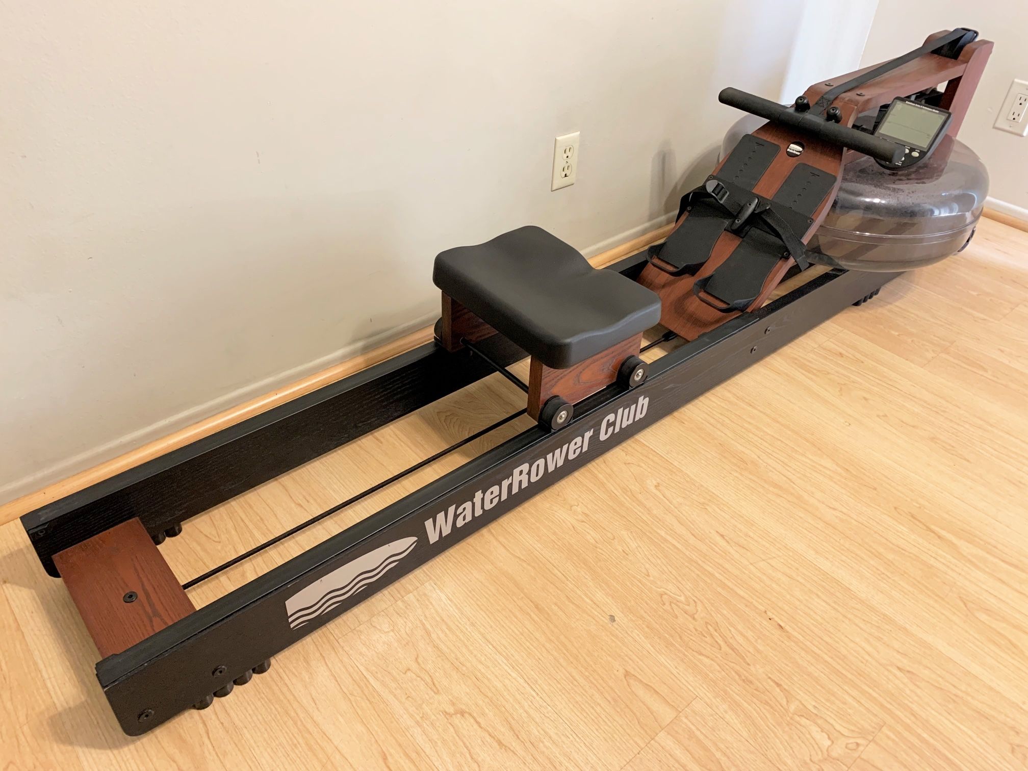 WaterRower CLUB Wood Row Machine w/ S4 Exercise Gym Rowing Fitness Training Trainer Crossfit