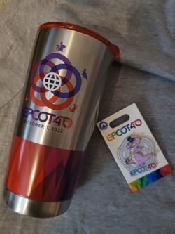 Disney EPCOT 40th Anniversary Bundle - Shirts, Tumbler, and Pin