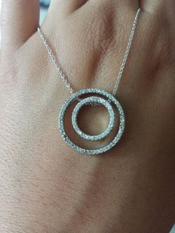 Real Diamond Circle Pendant