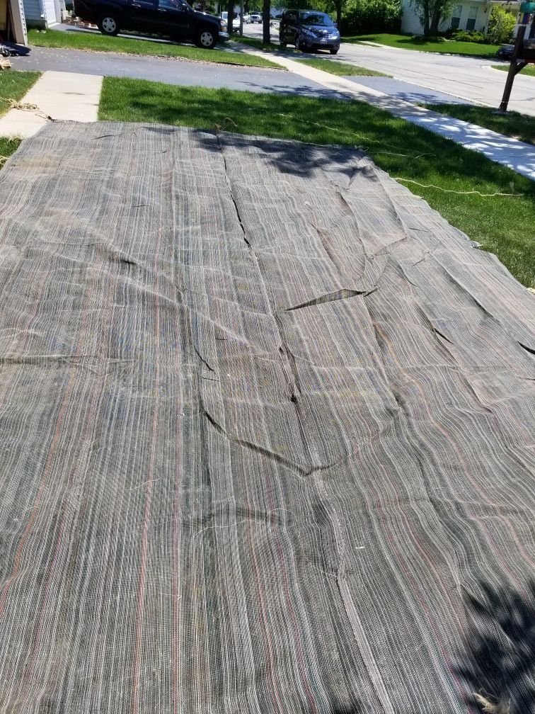 Used 11" x 20 inches nylon turp cover for dump truck or haul trailer
