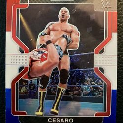 CESARO 2022 Panini Prizm WWE #171 RED WHITE & BLUE PRIZM! 