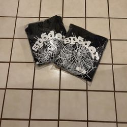 Black & White Sp5der Hoodie Size XL 