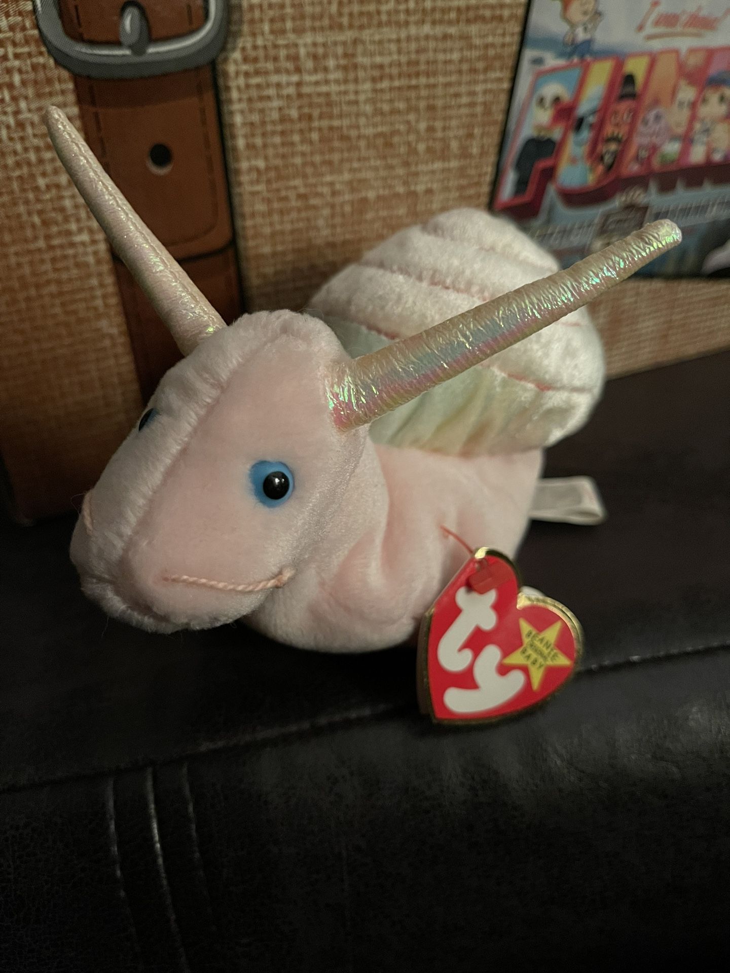 TY beanie Baby Original Owner Swirly Rare Vaulted With Original Hang Tag And Tush Tag With Error