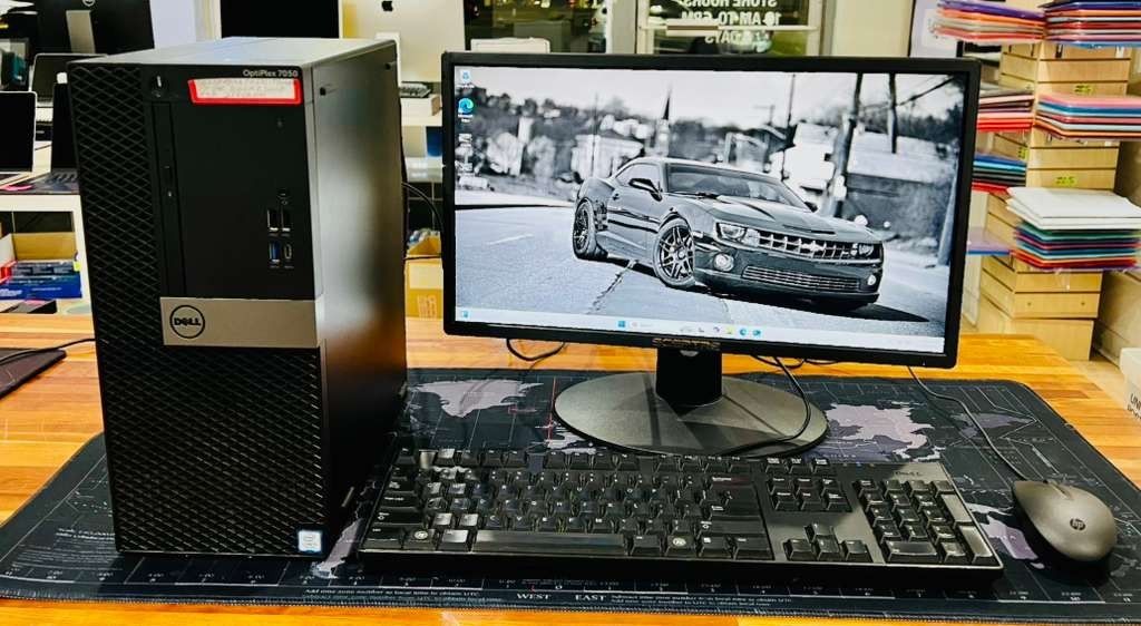 Dell Optiplex 7050 PC Core i7-7700 3.60Ghz 8GB 250GB SSD + 1TB Windows 11