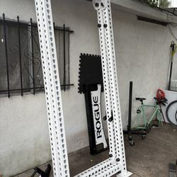 Rogue Fitness White Monster Power Rack Home Gym Equipment