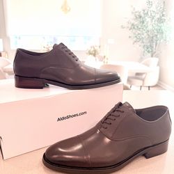 Brand New: ALDO Coffee Brown Leather Men’s Shoe