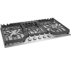 NEW 36” GAS FRIDGIDARE COOKTOP WITH A 5 YEAR EXTENDED WARRANTY FULLY TRANSFERABLE 7/26/25