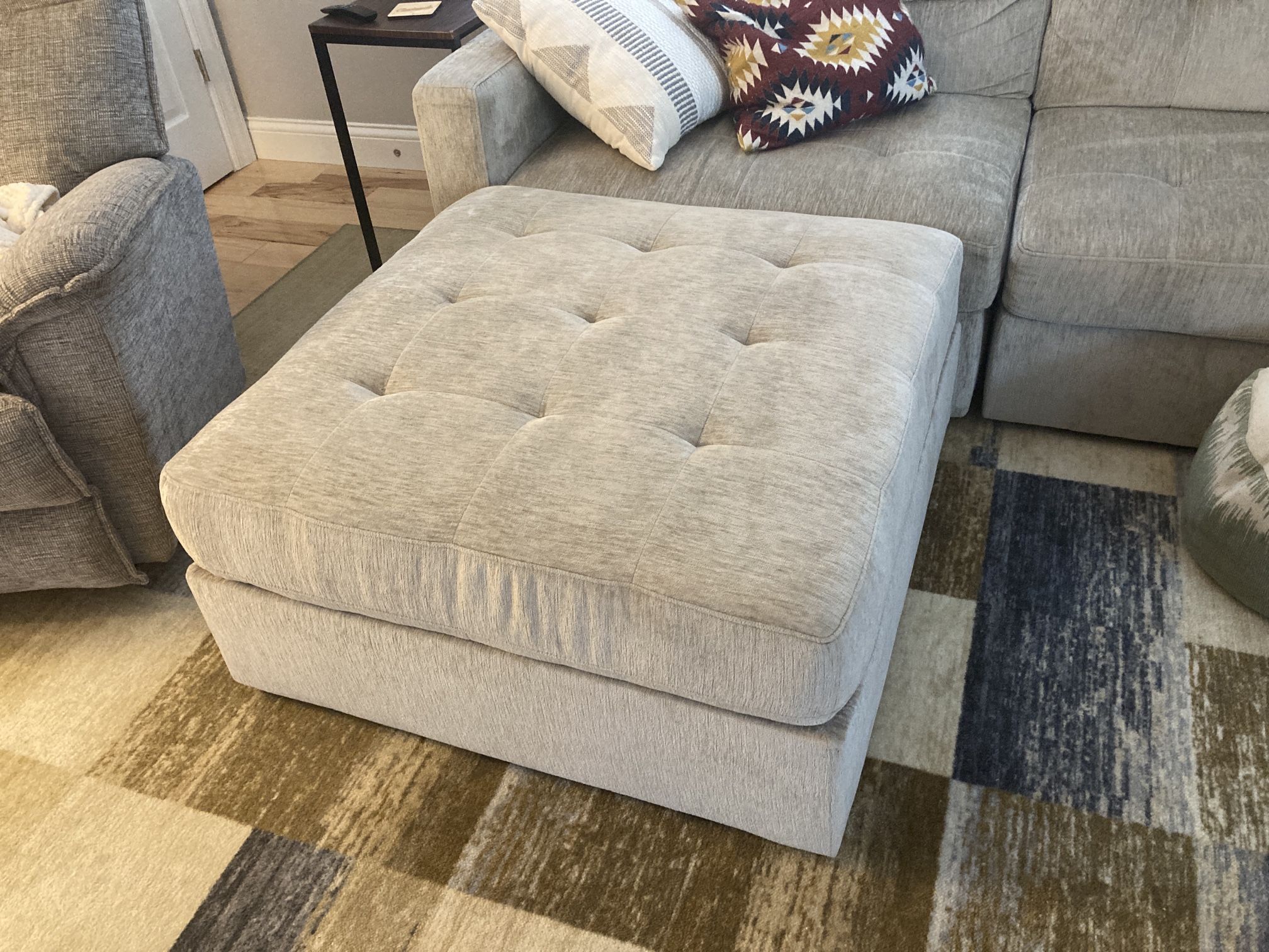 Beige Ottoman