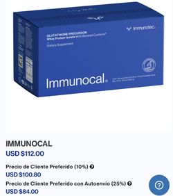 Immunocal / Not Free / Para Tu Sistema Inmunológico