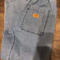 Service Works Classic Chef Pants Light Washed Denim