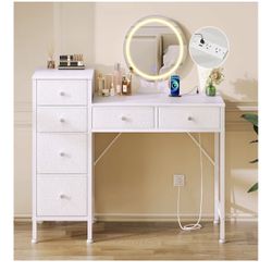 Small Area Vanity and Criss Cross chair 