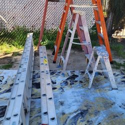 Metal & Aluminum Ladders Mixed Lot of 6