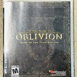 Elder Scrolls IV Oblivion Game Of The Year - Sony Playstation 3 Authentic Tested