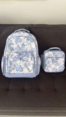Pottery Barn Kids book bag and lunch box