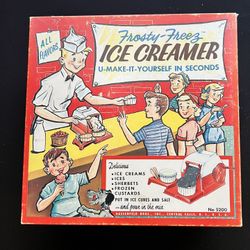 Vintage Toy With Box! Frosty Freeze Ice Cream Maker