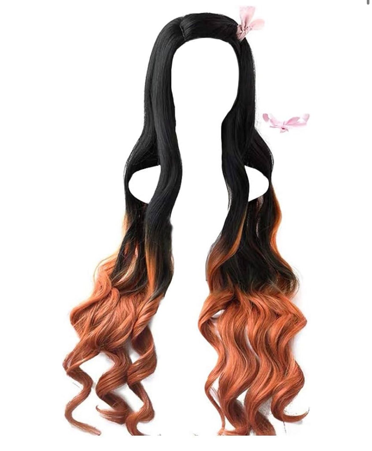 26 Inch Black And Copper Wig