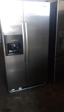 Whirlpool Side By Side Stainless Steel Fridge
